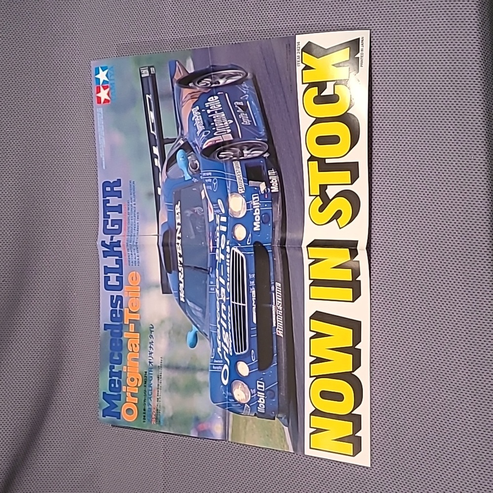 Tamiya Mercedes CLK-GTR Original-Teile NOW IN STOCK Mini Poster